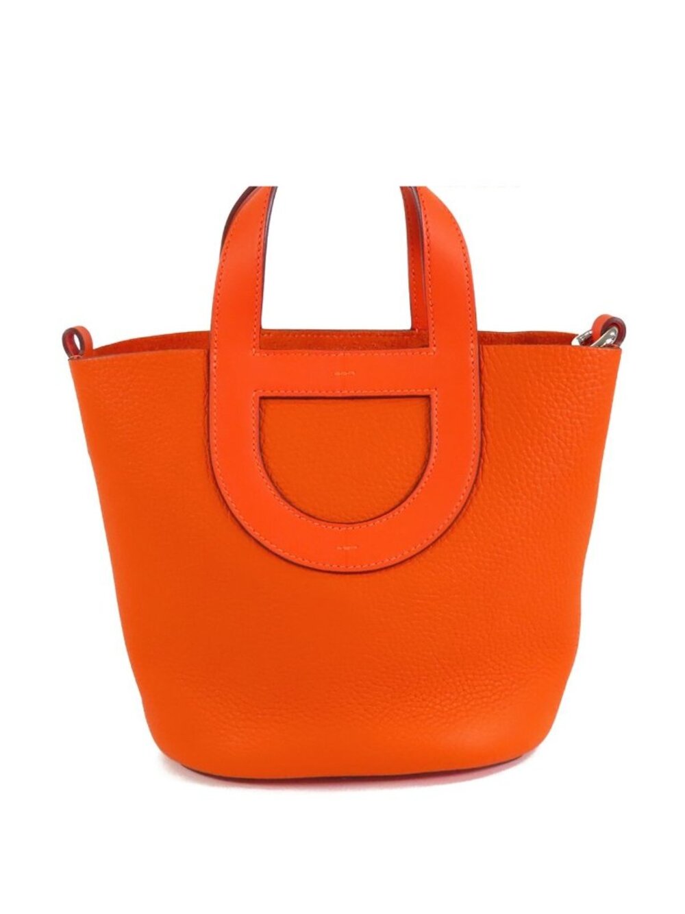 Hermes in the Loop 18 Orange Silver Taurillon Handbag